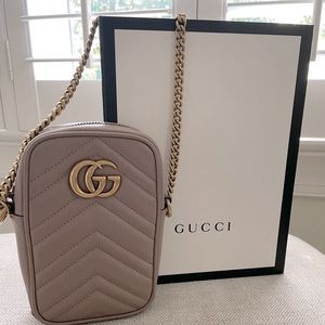 Authentic Gucci GG Marmont Mini Bag